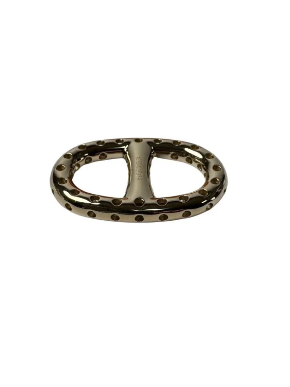 Hermes Scarf Ring Twilly Mini Chaine D'ancre Perforet - Picture 3 of 7